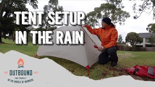 Setting Up A Tent In The Rain [upl. by Ardet412]