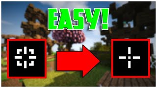 How to CHANGECUSTOMIZE CROSSHAIR for Minecraft Java and Windows 10 Edition 2021 [upl. by Carlynne311]