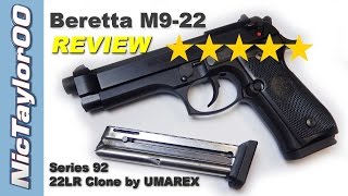 Beretta  Umarex M9 22LR Intial Review  92 Series Pistol [upl. by Ellehcim]