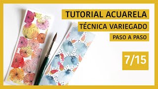 ACUARELA para PRINCIPIANTES  Técnica del Variegado [upl. by Honig]