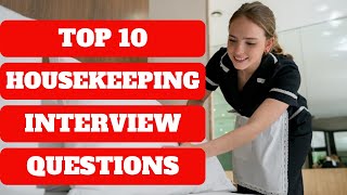 HOTEL HOUSEKEEPING Interview Questions amp Answers  How to Get a Housekeeper Job [upl. by Vittoria]