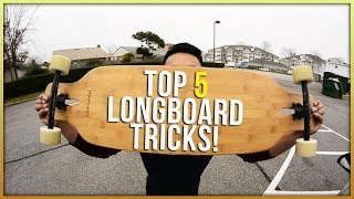 5 Easy Longboard Tricks For Beginners [upl. by Artimas]