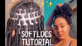 SUPER EASY SOFT LOCS TUTORIAL BOBBY BOSS NU LOCS [upl. by Lockwood408]