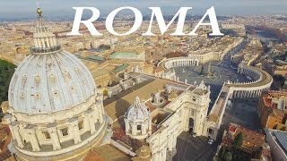 ROME from above  A 4K Drone aerial view [upl. by Synn]