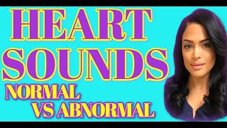 HEART SOUNDS NORMAL VS ABNORMAL AUDIO [upl. by Ahsaek218]