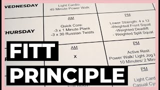 How to Make a Workout PLAN  The FITT Principle [upl. by Terag699]