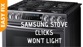 ✨ SAMSUNG STOVE WON’T LIGHT  EASY FIX ✨ [upl. by Neoma550]