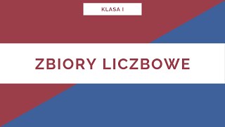 Liceum Klasa I Zbiory Liczbowe [upl. by Eniarral296]