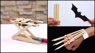 3 Best Popsicle Stick DIY Craft [upl. by Anilak]