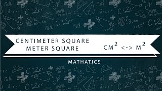 How to convert Square Centimeterscm2 into Square Metersm2 and viceversa [upl. by Dickie]