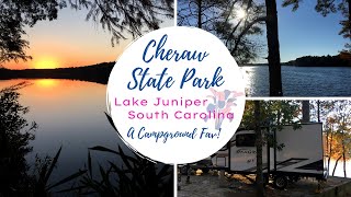 Cheraw State Park  Lake Juniper  Cheraw SC  A Campground Fav [upl. by Atirehgram987]