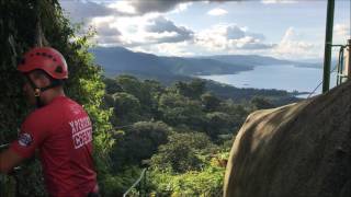 Amazing zipline in Costa Rica Arenal Park  Sky Adventures [upl. by Roseline]