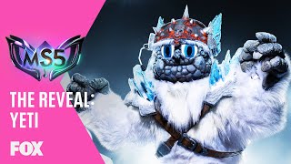 The Yeti Is Revealed  Season 5 Ep 12  THE MASKED SINGER [upl. by Annahpos]