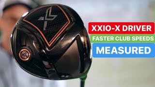 XXIO X DRIVER FASTER GOLF SWING SPEEDS MEASURED [upl. by Torp603]