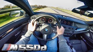 POV BMW M550D TOP SPEED amp ACCELERATION Sound Test Drive on AUTOBAHN [upl. by Eanram]