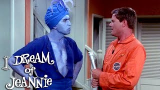 I Dream of Jeannie  Tony Tricks The Blue Djinn  Classic TV Rewind [upl. by Anaugahs]