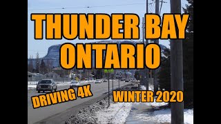 Thunder Bay Ontario Canada  Driving 4K [upl. by Nova890]