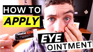 🔴Eye Ointment  How to Apply Eye Ointment Simple [upl. by Marcello503]