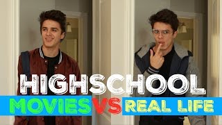 HIGH SCHOOL IN MOVIES VS REAL LIFE  Brent Rivera [upl. by Huei]