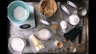 HOW TO MEASURE FOR BAKING  weight vs volume measurements measuring flour properly [upl. by Botnick]