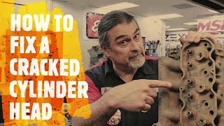 HOW TO FIX A CRACKED CYLINDER HEAD [upl. by Ancilin]