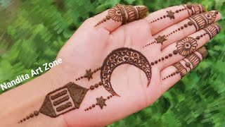 EID 2024 Special Chand Mehndi Design  simple mehndi designs  simple eid mehndi designs [upl. by Inavihs]