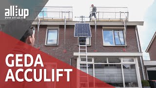 GEDA AcculiftSolarlift met Allup Solarplateau  AllUp [upl. by Timmi]