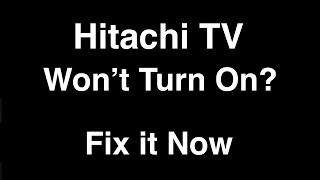 Hitachi Smart TV wont turn on  Fix it Now [upl. by Rhett]