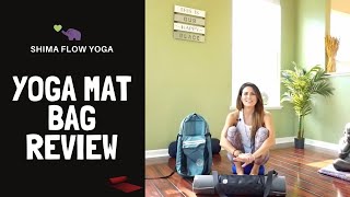 Manduka Best Yoga Mat Bag Review I Yoga Bag Review yoga accessories [upl. by Ardnohsed476]