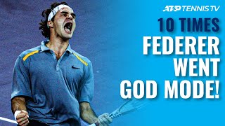 10 Times Roger Federer Went GOD MODE 🔥 [upl. by Rivalee419]