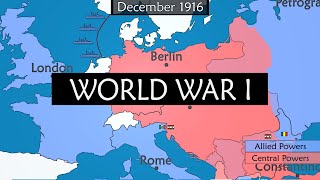 World War I  Summary on a Map [upl. by Ardnohsal]