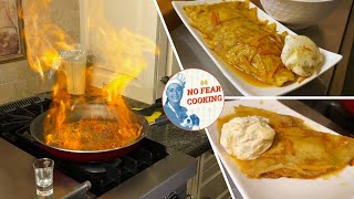 Crepe Suzette Flambé Recipe [upl. by Thgiwed]