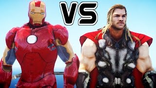 IRON MAN VS THOR  EPIC BATTLE [upl. by Aerona]