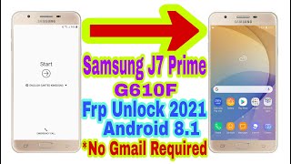 Samsung J7 PrimeG610F81 Frp Bypass Without PcNew Trick 2021Bypass Google Account 100 Working [upl. by Hephzipa]