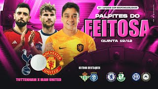 PALPITES DE FUTEBOL DIA 19122024  BILHETE FEITO [upl. by Debora673]