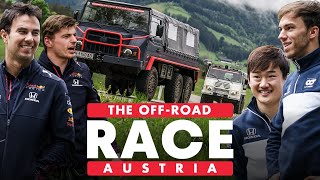 Red Bull Racing Honda Vs Scuderia AlphaTauri Epic OffRoad Race Across Austria  Schnitzeljagd [upl. by Hermione714]