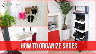 15 brilliant ideas for storing SHOES  How to organize footwear  OrgaNatic [upl. by Hadihahs]