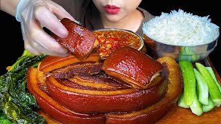 Braised Pork Belly  MUKBANG SOUNDS [upl. by Osnofedli]