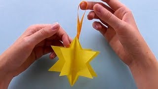 Sterne basteln mit Papier  Einfache Weihnachtssterne falten  DIY Weihnachtsdeko [upl. by Selrhc]