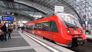 Züge am Hauptbahnhof Berlin SBahn  DBBahn [upl. by Olli62]