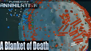 Planetary Annihilation 35 Player FFA  A Blanket of Death [upl. by Anirpas]