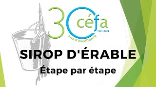 Sirop dérable  étape par étape [upl. by Ahsyle]