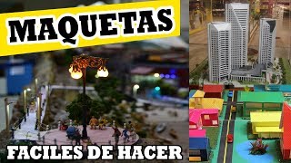 Maquetas  casas edificios ciudades ✎Fáciles de hacer  ARTES NELSON ✎ [upl. by Otrevlig157]