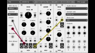 VCV Rack Tutorial  Making your first sounds [upl. by Arracat]