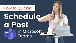 How to Quickly Schedule a Post in Microsoft Teams  StepbyStep [upl. by Karlin546]