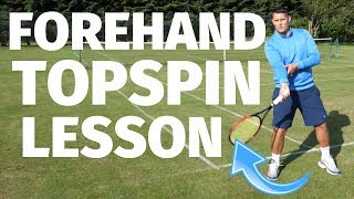 Tennis Forehand Topspin  3 Ways To Get More Topspin On Your Forehand [upl. by Sirref]