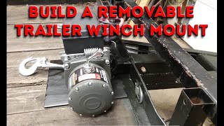 Removable Car Trailer Winch Mounting Idea amp How to Install [upl. by Adgam]