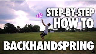 How to do a Back Handspring  Tutorial [upl. by Sofie]