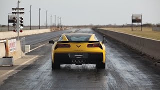 2015 C7 Corvette with 8speed Auto  14 Mile Testing [upl. by Neeli239]