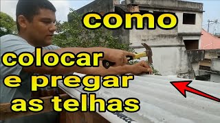 Como PREGAR telha brasilit [upl. by Nnaycart]